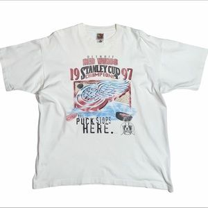 Vintage NHL Detroit Red Wings 1997 Champs T-Shirt